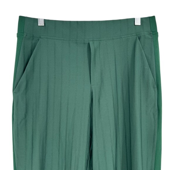 Athleta Brooklyn Mid Rise Ankle Pant Green Lightweight Stretch Fabric Size 8 - Picture 2 of 9